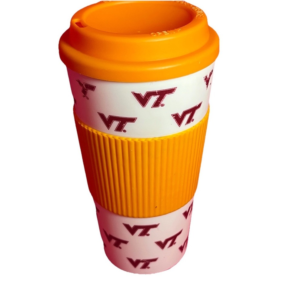 VA Tech VT Tumbler Travel Cup Coffee Mug With Lid & Gripper